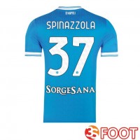 Maillot De Foot SSC Naples (Leonardo Spinazzola 37) Domicile Bleu 2025/2026