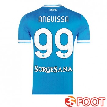 Maillot De Foot SSC Naples (André-Frank Anguissa 99) Domicile Bleu 2025/2026