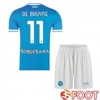 Maillot De Foot SSC Naples (Kevin De Bruyne 11) Enfant Domicile Bleu 2025/2026