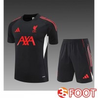 Ensemble Training T-Shirts FC Liverpool Enfant Noir/Rouge 2025/2026
