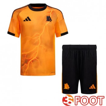 Maillot De Foot AS Roma Enfant Exterieur Jaune 2025/2026