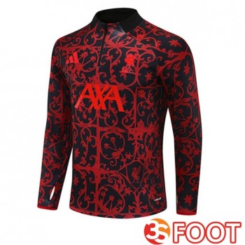Training Sweatshirt FC Liverpool Noir Rouge 2025/2026
