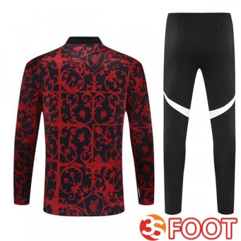 Ensemble Survetement De Foot FC Liverpool Noir Rouge 2025/2026