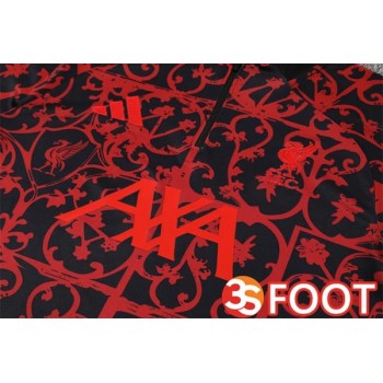 Ensemble Survetement De Foot FC Liverpool Noir Rouge 2025/2026