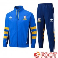 Ensemble Veste Survetement De Foot FC Liverpool Bleu 2025/2026