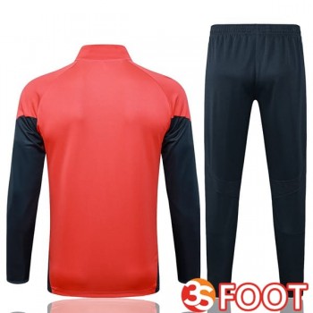 Ensemble Veste Survetement De Foot Bayern Munich Orange 2025/2026