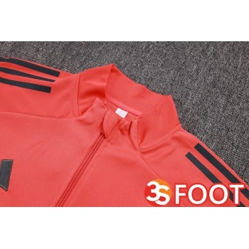 Ensemble Veste Survetement De Foot Bayern Munich Orange 2025/2026