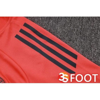 Ensemble Veste Survetement De Foot Bayern Munich Orange 2025/2026