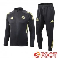 Ensemble Veste Survetement De Foot Real Madrid Gris 2025/2026