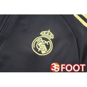 Ensemble Veste Survetement De Foot Real Madrid Gris 2025/2026
