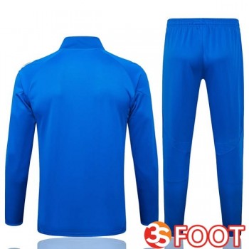 Ensemble Veste Survetement De Foot Real Madrid Bleu 2025/2026