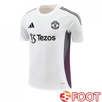 Training T-Shirts Manchester United Blanc 2025/2026