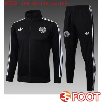 Ensemble Veste Survetement De Foot Allemagne Enfant Noir 2025/2026