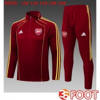 Ensemble Survetement De Foot Arsenal Enfant Rouge 2025/2026