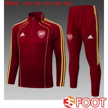 Ensemble Survetement De Foot Arsenal Enfant Rouge 2025/2026