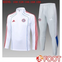 Ensemble Survetement De Foot Bayern Munich Enfant Blanc 2025/2026