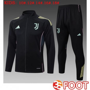 Ensemble Veste Survetement De Foot Juventus Enfant Noir 2025/2026