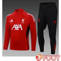 Ensemble Survetement De Foot FC Liverpool Enfant Rouge 2025/2026