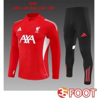 Ensemble Survetement De Foot FC Liverpool Enfant Rouge 2025/2026