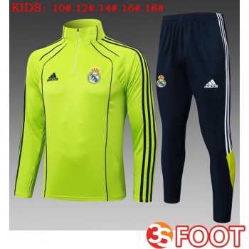 Ensemble Survetement De Foot Real Madrid Enfant Vert 2025/2026
