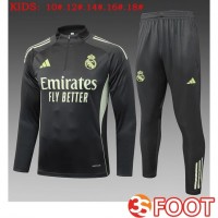 Ensemble Survetement De Foot Real Madrid Enfant Gris 2025/2026