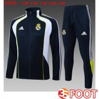 Ensemble Veste Survetement De Foot Real Madrid Enfant Bleu Royal 2025/2026