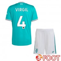 Maillot De Foot FC Liverpool (VIRGIL 4) Enfant Third Vert 2025/2026