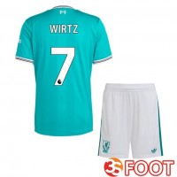 Maillot De Foot FC Liverpool (WIRTZ 7) Enfant Third Vert 2025/2026