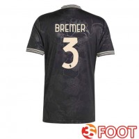 Maillot De Foot Juventus (BREMER 3) Third Noir 2025/2026
