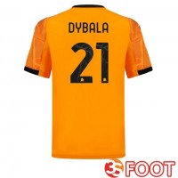 Maillot De Foot AS Roma (DYBALA 21) Exterieur Jaune 2025/2026