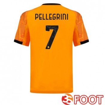 Maillot De Foot AS Roma (PELLEGRINI 7) Exterieur Jaune 2025/2026