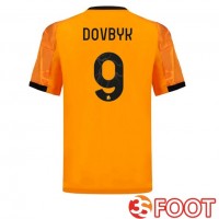 Maillot De Foot AS Roma (DOVBYK 9) Exterieur Jaune 2025/2026
