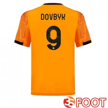 Maillot De Foot AS Roma (DOVBYK 9) Exterieur Jaune 2025/2026