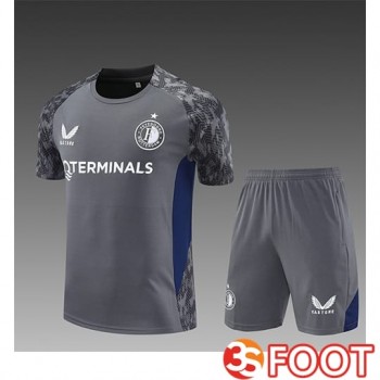 Ensemble Training T-Shirts Feyenoord Enfant Gris/Bleu 2025/2026