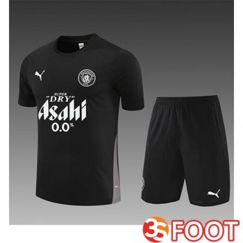 Ensemble Training T-Shirts Manchester City Enfant Noir 2025/2026