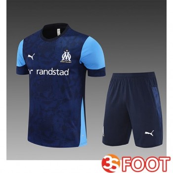 Ensemble Training Debardeur Marseille Enfant Bleu Royal 2025/2026 -02