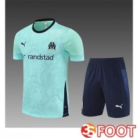 Ensemble Training Debardeur Marseille Enfant Vert/Noir 2025/2026