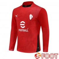 Training Sweatshirt AC Milan Rouge 2025/2026