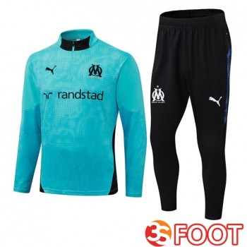 Ensemble Survetement De Foot Marseille OM Bleu 2025/2026