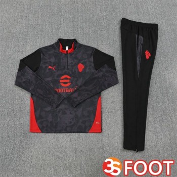 Ensemble Survetement De Foot AC Milan Noir 2025/2026