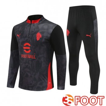 Ensemble Survetement De Foot AC Milan Noir 2025/2026