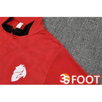 Ensemble Survetement De Foot AC Milan Rouge 2025/2026