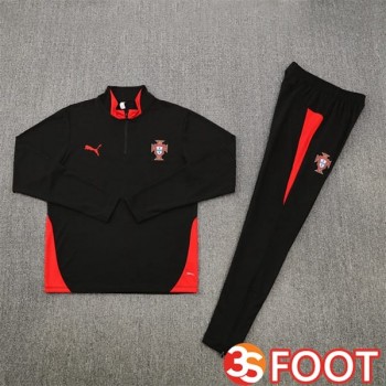 Ensemble Survetement De Foot Portugal Noir 2025/2026