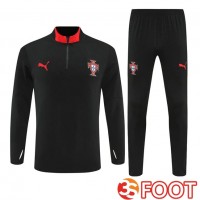 Ensemble Survetement De Foot Portugal Noir 2025/2026