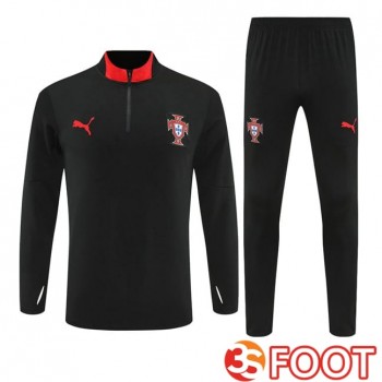 Ensemble Survetement De Foot Portugal Noir 2025/2026