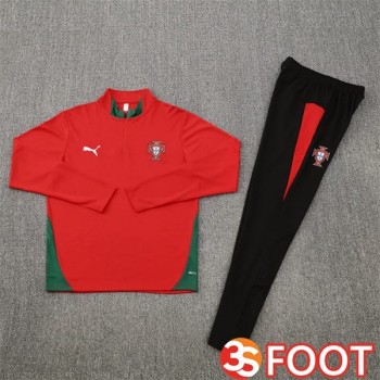 Ensemble Survetement De Foot Portugal Rouge 2025/2026