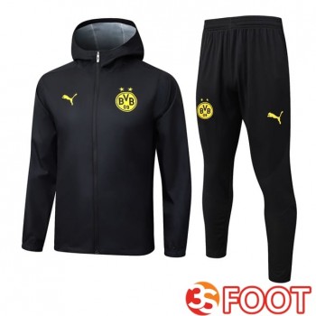 Survetement De Foot - Coupe Vent Dortmund BVB Noir 2025/2026