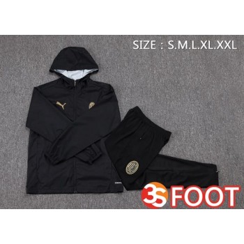 Survetement De Foot - Coupe Vent AC Milan Noir 2025/2026