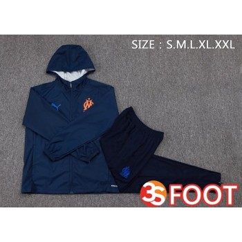 Survetement De Foot - Coupe Vent Marseille OM Bleu Royal 2025/2026