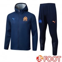 Survetement De Foot - Coupe Vent Marseille OM Bleu Royal 2025/2026